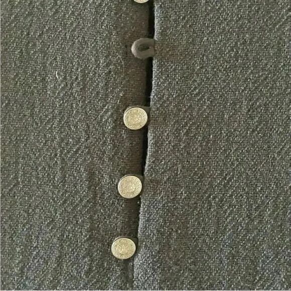 FREE PEOPLE BLACK SLEEVELESS COTTON LINED LACE A- LINE EMBROIDERED DRESS SZ S - Picture 5 of 14